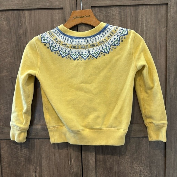 Polo Ralph Lauren Fair Isle Girls sweatshirt size 7 - Picture 4 of 12
